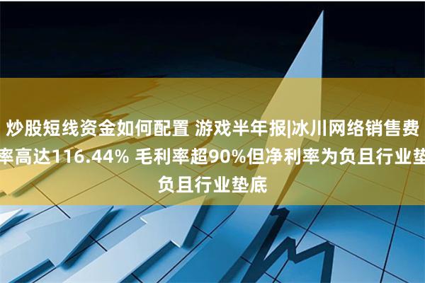 炒股短线资金如何配置 游戏半年报|冰川网络销售费用率高达116.44% 毛利率超90%但净利率为负且行业垫底