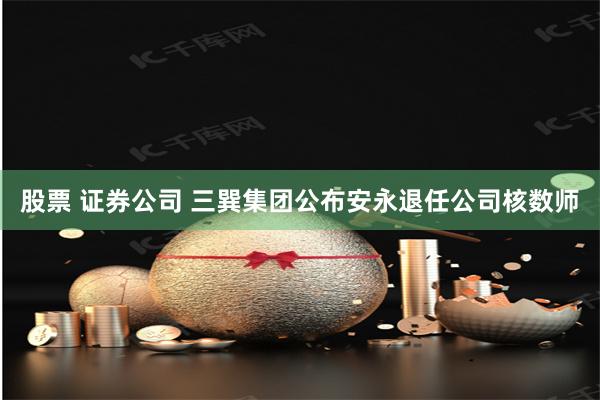 股票 证券公司 三巽集团公布安永退任公司核数师