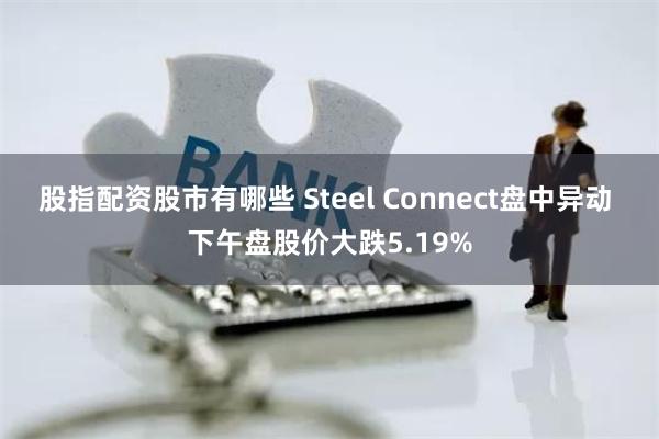 股指配资股市有哪些 Steel Connect盘中异动 下午盘股价大跌5.19%